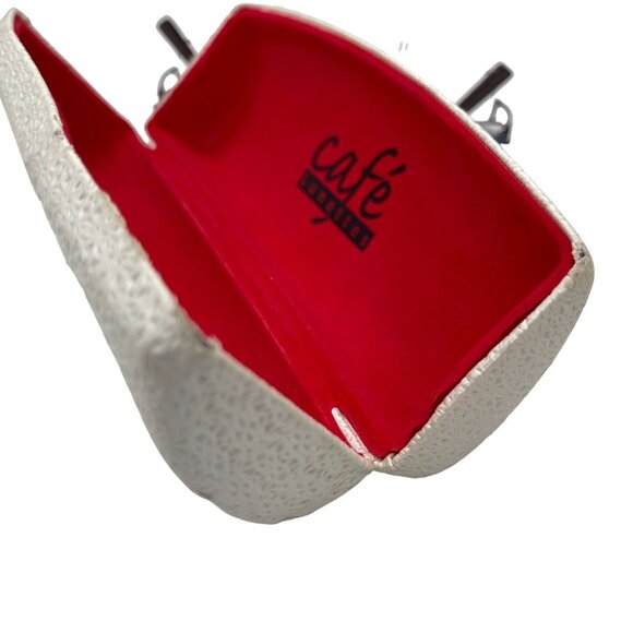 Cafe Lunettes 135 Half-Rim Cafe 3199 Metal Eyeglasses Frame with Cut-Outs - Picture 15 of 16